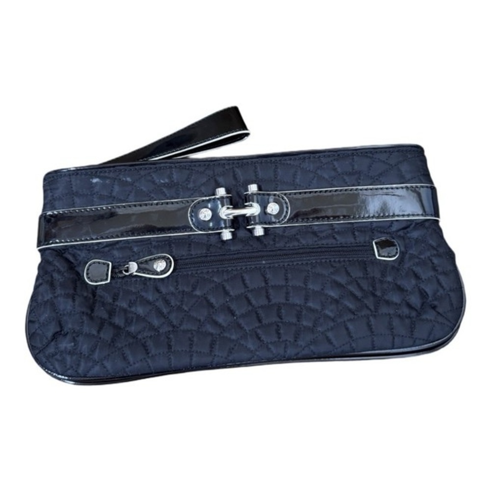 Vera Bradley Chic Black Quilted Clutch Wristlet